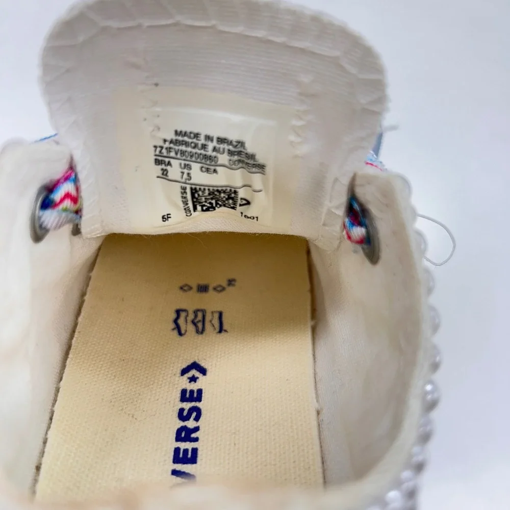 Converse Chuck Taylor All Star Baby Pearl Custom LOL Surprise Ribbon  7.5